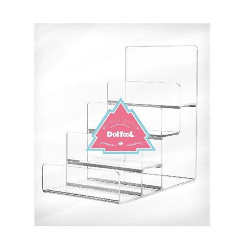 Retail Trapezoid Display Stand Cupcake Acrylic Storage Rack