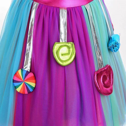 Children Cute Rainbow Candy Princess Dress Girls Christmas