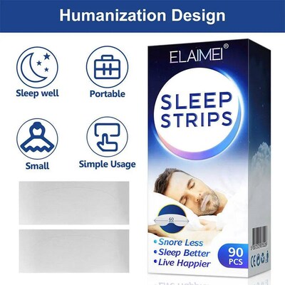 90pcs Mouth Tape Sleep Strip For Anti-snoring Mouth Breathin