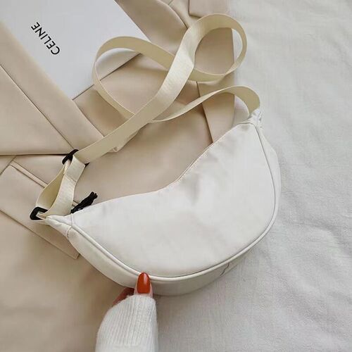 Solid Color Chest Bag For Women Large Capacity Travel Crossb