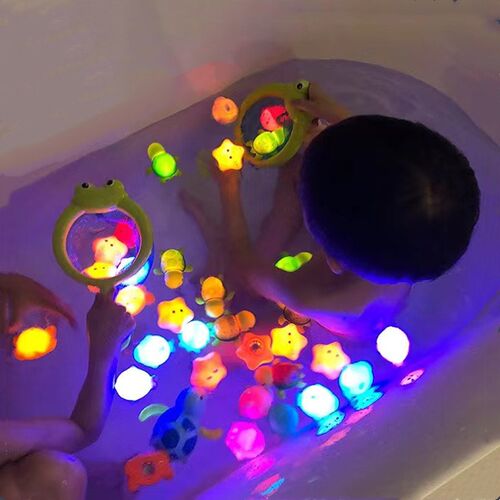 2023 Baby Bath Toys Bathtub LED Light Up Toys Colorful Chang