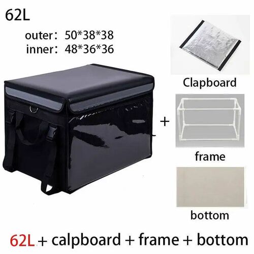 62L Large Thermal Food Cooler Bag Inulated Large Capacity Mu