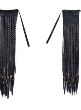Wig Womens Hip Hop Dreadlocks Braided Pigtail Twist Ponytail