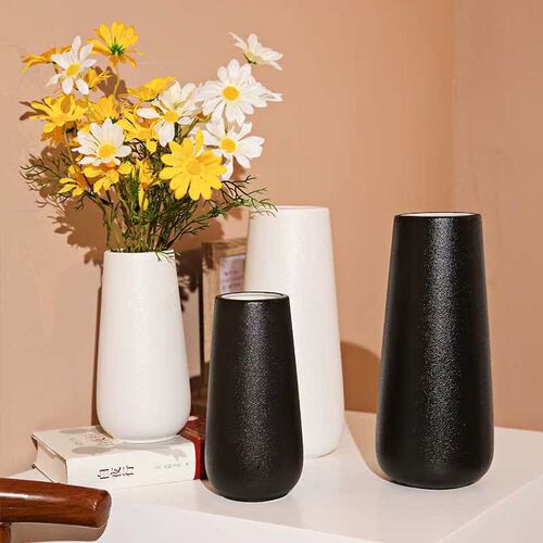 Simple Modern Ceramic Vase Home White Vase Ceramic Chinese C