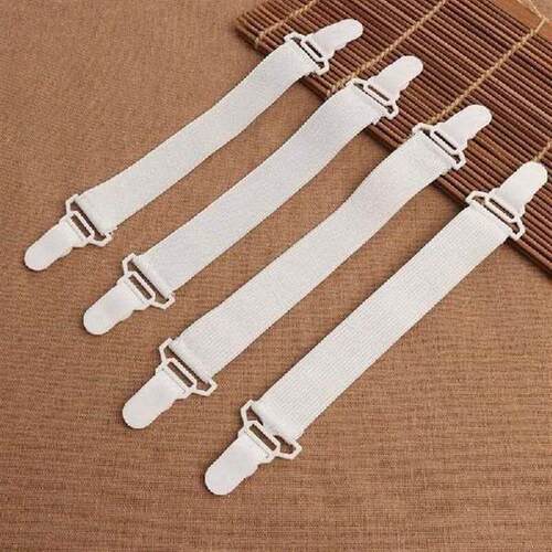 New 4pcs Nylon Buckle Elastic Band for Bed sheets Super
