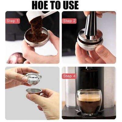 Stainless Steel Refillable Coffee Pods For Nespresso