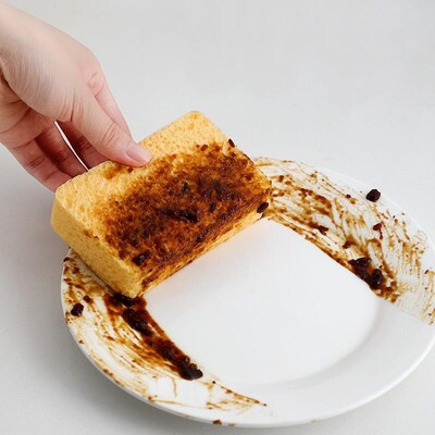 Home-use dishwashing sponge, designed for easy cleaning. Mad