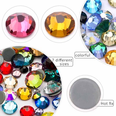 SS6-SS30 Multi-color Crystal AB Hot Fix Rhinestone Crystal S