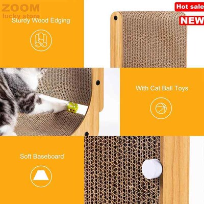 L Shape Cat Scratcher,Cat Scratchers for Indoor Cats, Large