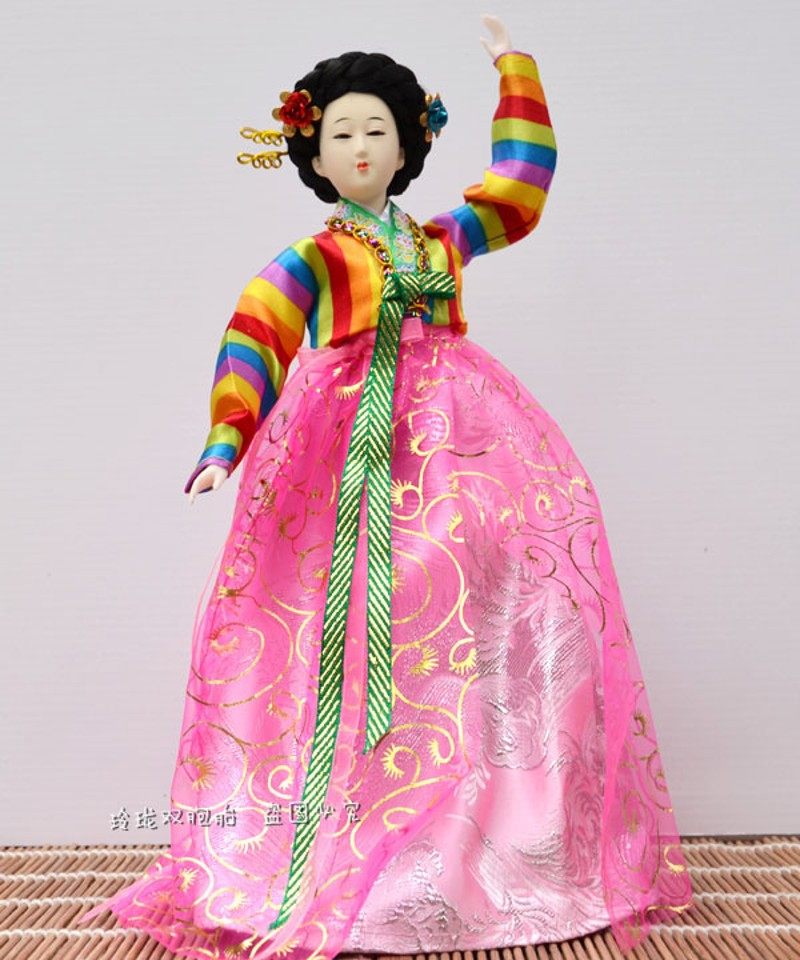 韩国人偶娃娃摆件朝鲜族绢人韩国料理烤肉店家居装饰工艺品礼品,家居饰品,装饰摆件,淘宝优惠券,粉丝福利购,淘宝优惠卷