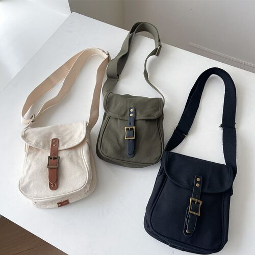 Tote Bags for Women 2023 Retro Solid Color College Style Des