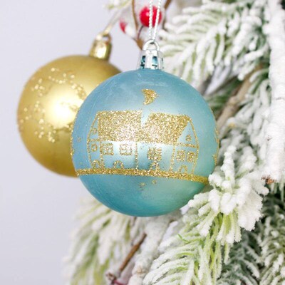 Christmas Balls 44pcs 3-6cm Set Christmas Plated Balls彩球