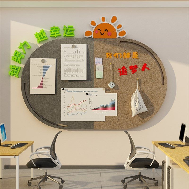 毛毡公告宣传栏员工风采办公室墙面装饰企业文化司布置背景,家居饰品,文化墙贴,淘宝优惠券,粉丝福利购,淘宝优惠卷