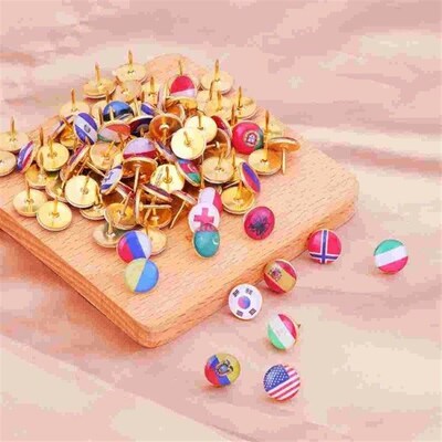 100 Pcs Drawing Pin Decorative Thumbtack Creative to Push