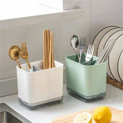 Multifunctional Spoon Fork Chopstick Drain Box Tableware