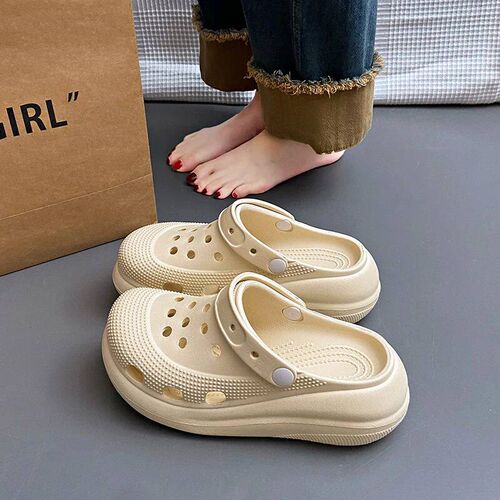 Fujin 10.5CM Womens Sandals Comfort Shoes Slippers Fashion