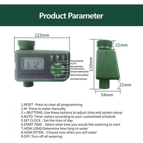 Electronic Automatic Watering Timer Garden Water Timer Irrig