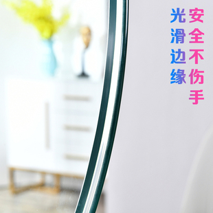 圆桌钢化玻璃实木茶几家用圆形藤椅台面餐桌转盘底座