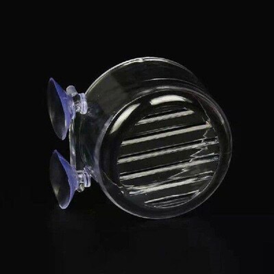 2 Pack Red Worm Feeder Transparent Acrylic Shrimp Fish for