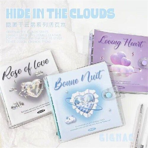 Cute Dream Cloud Love DIY Loose-leaf Ledger Book Kawaii