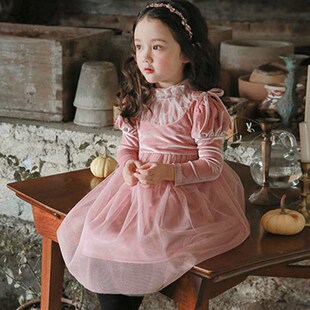 Autumn Strawberry Shaman Girl Girl Velvet Lace Stitching Pri