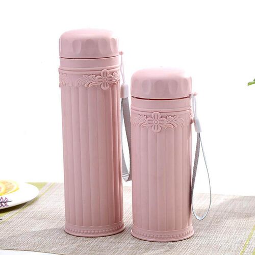 Creative candy-colored space cup with double-layer protectio