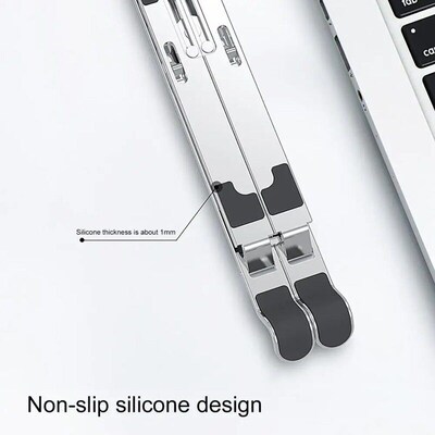Aluminum Alloy Adjustable Foldable Laptop Stand Portable Alu