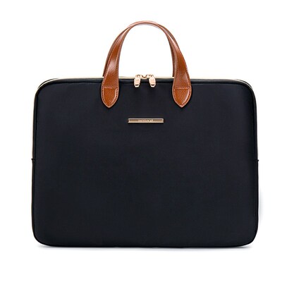 Fashionable Lightweight PU Leather Handle Computer Bag Busin