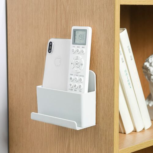 1Pc Wall Mounted Organizer Storage Box Remote Control Mounte
