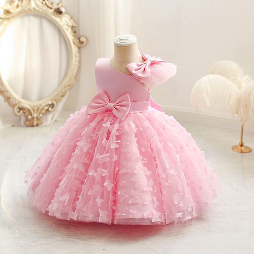 Girls Princess Dress Mesh Childrens Dress 2025 Girls Midd