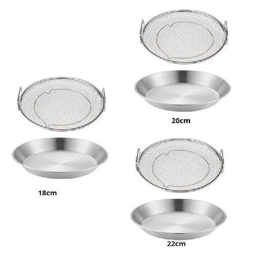 AT43-Kitchen Oil Filter Pan Stainless Steel Frying Oil