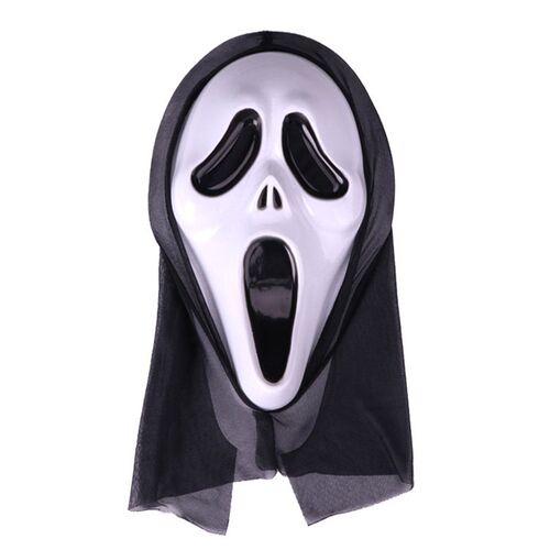 Halloween kids Scary Face mask Skull Reaper Devil prop Trick