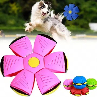 Pet Bouncy Ball Stepping Ball Flying Saucer Deformed Ball Tw