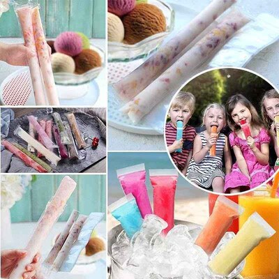 50/100pcs Summer Food Grade Disposable Ice Popsicle Molds跨