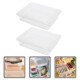 Containers Storage Airtight Crisper Drain 2Pcs Boxes Food