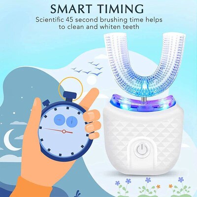 Wireless chargeable silicone bristle portable cleaning autom