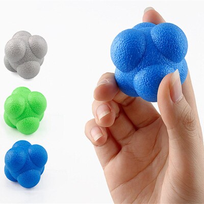 1Pc Hexagonal Reaction Ball Silicone Agility Coordination Re