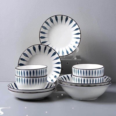 Dishes set Japanese tableware ceramic bowl plate combination
