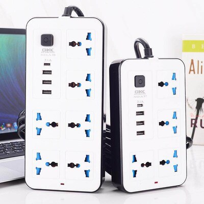 Power cord extension socket Plug wire board with towing Pla