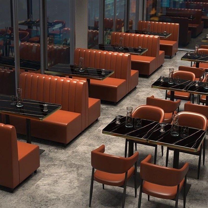 复古酒吧卡座商务沙发烧烤咖啡馆工业风KTV音乐清吧桌椅休闲,住宅家具,岩板餐桌,淘宝优惠券,粉丝福利购,淘宝优惠卷