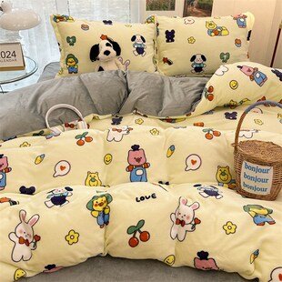 4pc bedsheet set bed sheet quilt blanket duvet cover sets