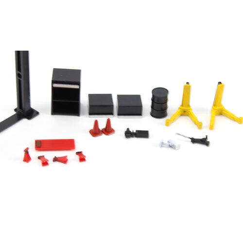 ama 1/64 Garage Maintenance plastic Tools Set Die-Cast Model