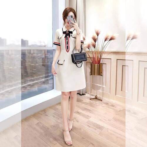 Korean High-end Party Midi Dress Elegant 2023 Summer New Fas