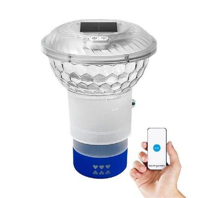 Solar Powered Floating Pool Chlorine Dispenser with