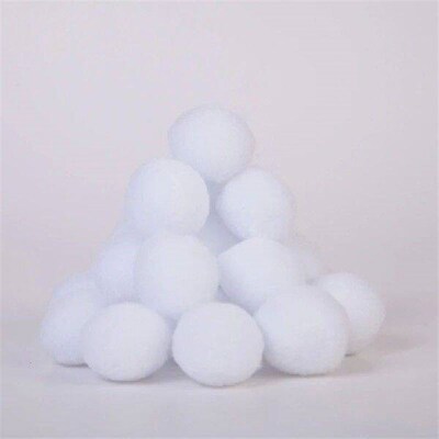 50pcs Indoor Snowballs Fight Set Realistic Imitation