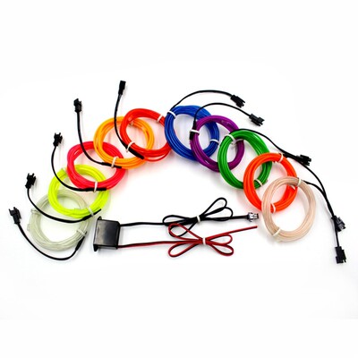 2M Neon EL wire Light Dance Party Decor Light Neon LED
