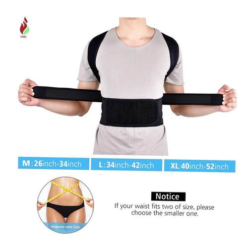 Back Posture Corrector Shoulder Lumbar Brace Spine Support