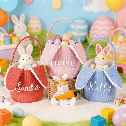Easter dates Personalized Embroidered English Name Storage B
