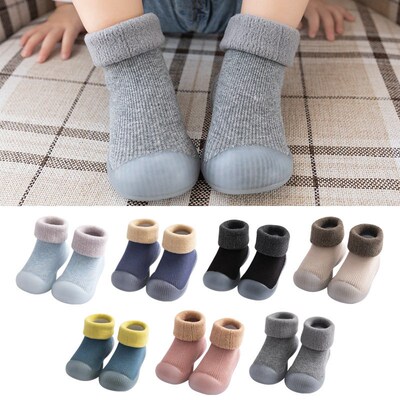Fashion Winter Thick Warm Baby Toddler Shoes 2-4 Unisex Baby
