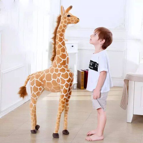 Big Size Plush Giraffe Soft Stuffed Lifelike Animals Giraffe